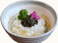 岩もずく茶漬け