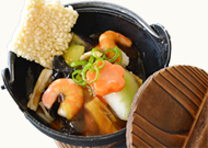 蟹中華おこげ入り海鮮五目あんかけ
