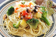 さざえのジェノベーゼパスタ